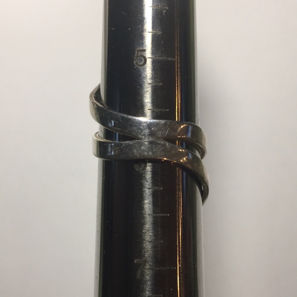 Native american? Turquoise multistone sterling ring size 6 - Picture 4 of 5